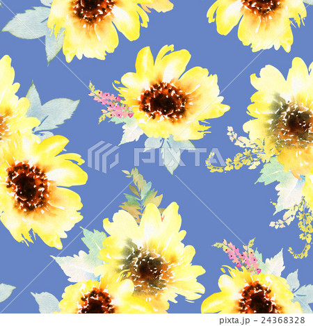 Sunflowers seamless pattern. Sunflowers seamless pattern. 24368328