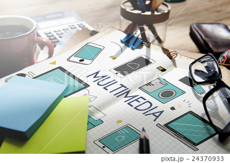 Multimedia Communication Connection Technology Devices Concept 24370933