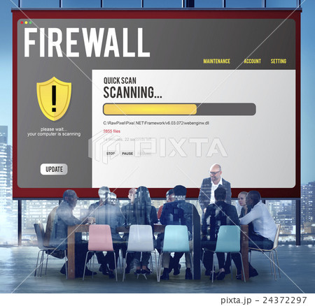 Data File Protection Firewall Malware Removal Concept 24372297