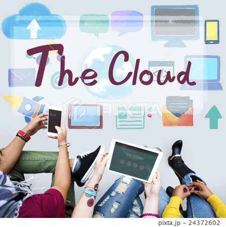 The Cloud Computing Networking Connection Concept 24372602