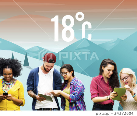 Weather Season Weather Forecast Application Concept 24372604