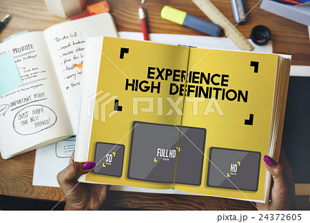 Experience High Defination Broadcasting Media Concept 24372605