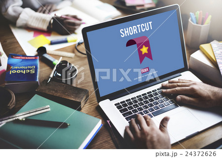 Shortcut Internet Guide Direction Process Concept Shortcut Internet Guide Direction Process Concept 24372626