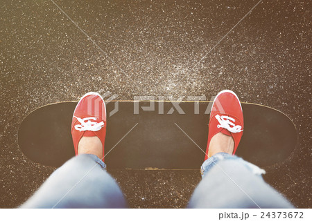 Skateboard Playing Standing Lifestyle Relaxing Concept Skateboard Playing Standing Lifestyle Relaxing Concept 24373672
