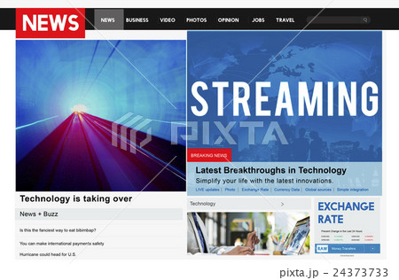 Streaming Technology Data Network Transfer Concept 24373733