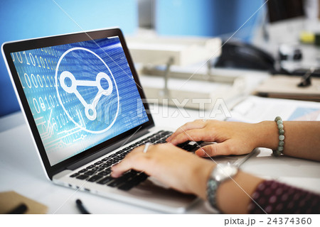 Binary Share File Media Blue Icon Concept Binary Share File Media Blue Icon Concept 24374360