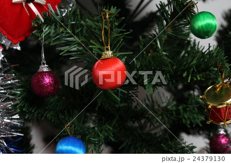 Decorated Christmas trees Decorated Christmas trees 24379130