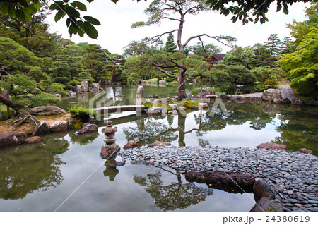 桂離宮 天橋立と岬灯籠 24380619