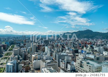 札幌テレビ塔展望室から南南西の眺め 札幌テレビ塔展望室から南南西の眺め 24381755