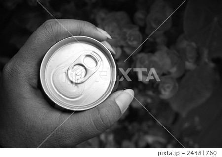 Selfie of hand with cola can Selfie of hand with cola can 24381760