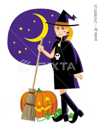 ハロウィンでコスプレをする女性 ハロウィンでコスプレをする女性 24389515