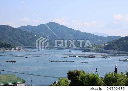 橋の南西部から見下ろす九島大橋 橋の南西部から見下ろす九島大橋 24392486