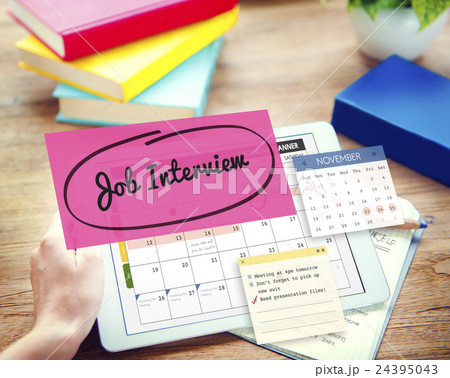 Job Interview Recruitment Human Resources Schedule Concept 24395043