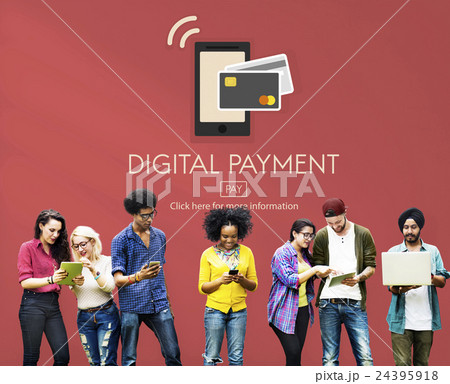 Digital Payment E-commerce Shopping Online Concept Digital Payment E-commerce Shopping Online Concept 24395918