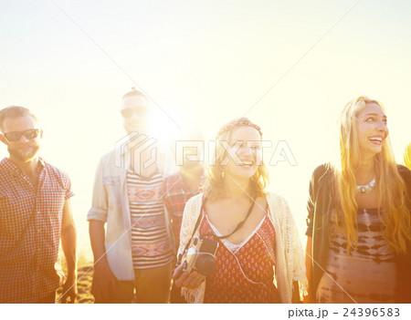 Friendship Freedom Beach Summer Holiday Concept 24396583