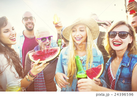 Friendship Celebration Party Beach Summer Concept 24396596