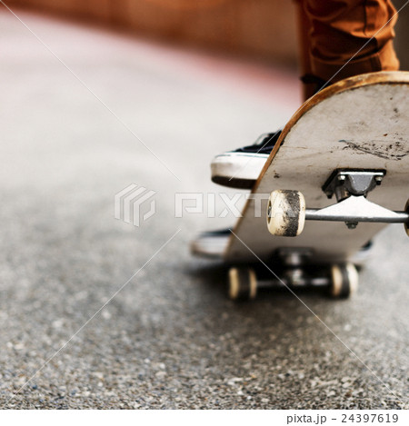 Skateboarding Practice Freestyle Extreme Sports Concept Skateboarding Practice Freestyle Extreme Sports Concept 24397619