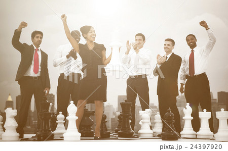 Outdoor Business Celebrating in New York City Outdoor Business Celebrating in New York City 24397920