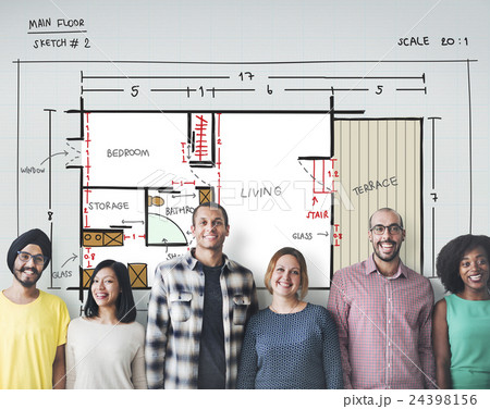 Blueprint Architecture Interior Design Structure Development Concept 24398156