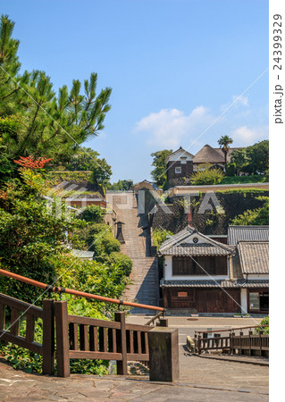 酢屋の坂 大分県杵築市の写真素材