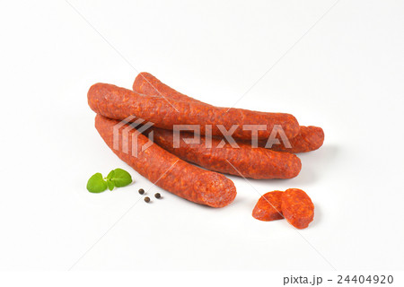 Spicy smoked Hungarian sausages 24404920