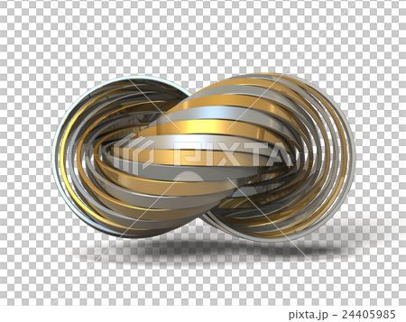 Metal ring overlapped multiple times 24405985
