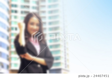 Asian youth business woman look brilliant Asian youth business woman look brilliant 24407451
