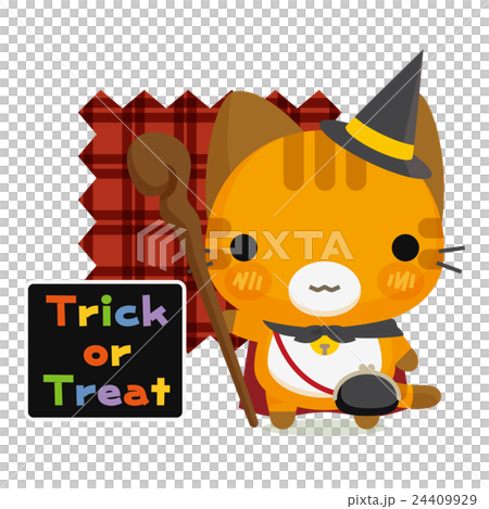 モコモコハロウィン　トラねこさんのハロウィン魔法使いコスチューム 24409929