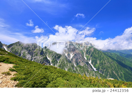 北アルプス・夏の白馬連山 24412356
