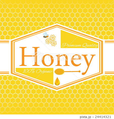 Honey label template for honey products Vector 24414321