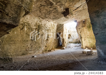 Inside of Agia Solomoni Catacomb at Paphos 24414383