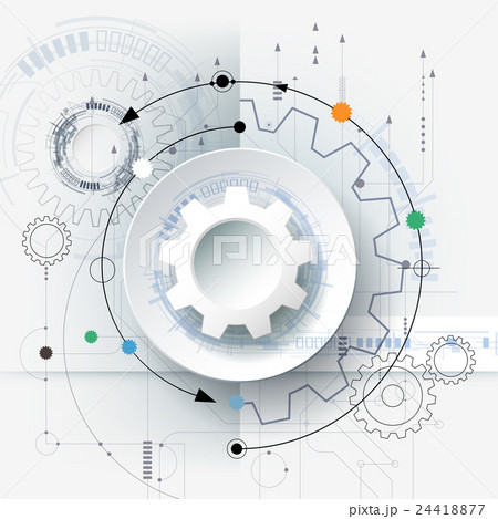 Vector Hi-tech digital technology engineering 24418877