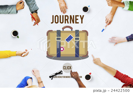 Holiday Travel Trip Journey Bag Symbol Concept 24422500