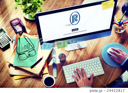 Right Reserved Trademark Protection Property Concept 24422817