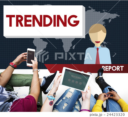 Update Trending Breaking News Report Information Concept 24423320