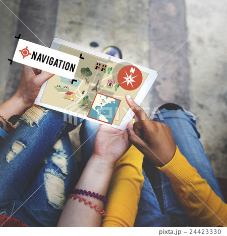 Navigation Location Position Transportation Map Concept 24423330