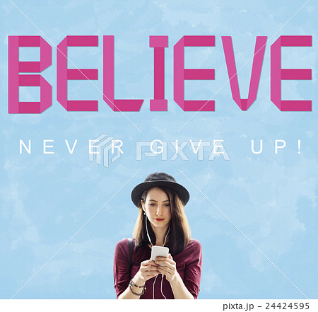 Breast Cancer Believe Hope Woman Illness Concept 24424595