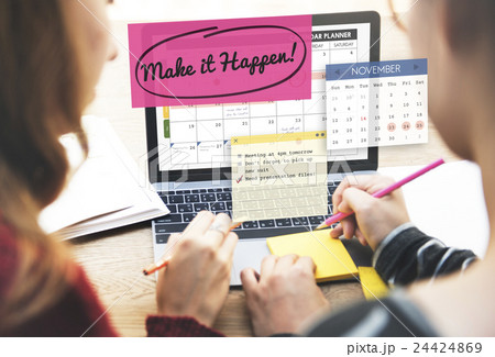 Make it Happen Change Effect Impact Proactive Concept 24424869