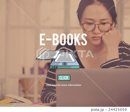 E-books Education Eletronic Information Reading Concept 24425050