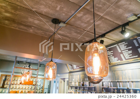 light in coffee shop . 24425360