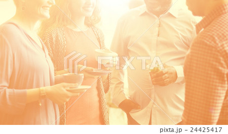 Diversity People Party Brunch Cafe Concept 24425417
