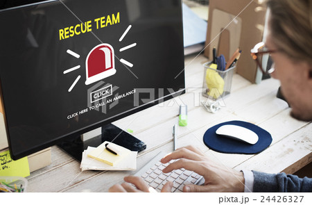 Rescue Team Paramedic Support Help Emergency Concept 24426327