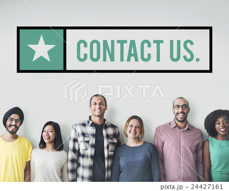 Contact Us Customer Support Service Communication Concept Contact Us Customer Support Service Communication Concept 24427161