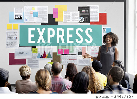 Express Attractive Emotion Happiness Pretty Concept 24427357