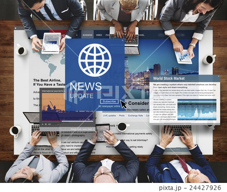News Update Journalism Headline Media Concept 24427926