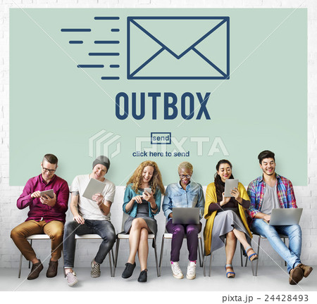 Outbox Inbox Email Connection Global Communications Concept Outbox Inbox Email Connection Global Communications Concept 24428493