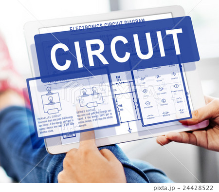 Electronic Circuit Electricity Voltage Concept Electronic Circuit Electricity Voltage Concept 24428522