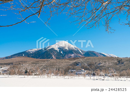 Frozen lake in the winter time 24428525
