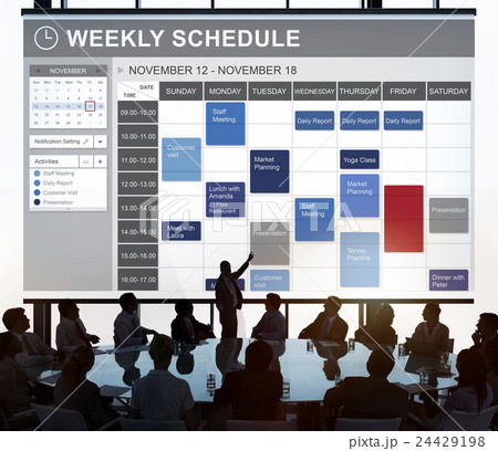 Weekly Schedule To Do List Appointment Concept Weekly Schedule To Do List Appointment Concept 24429198