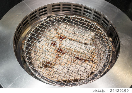 Empty hot barbecue grill . Empty hot barbecue grill . 24429199